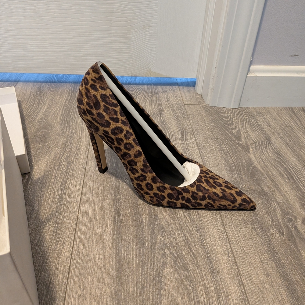 Good American Leopard Print Heels